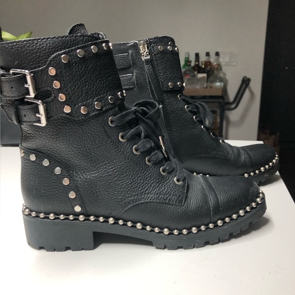 Sam Edelman studded combat boots - Picture 4 of 5